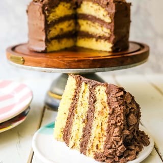 Yellow Cake w/Chocolate Buttercream