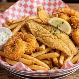2 Piece Whiting & 4 Jumbo Shrimp